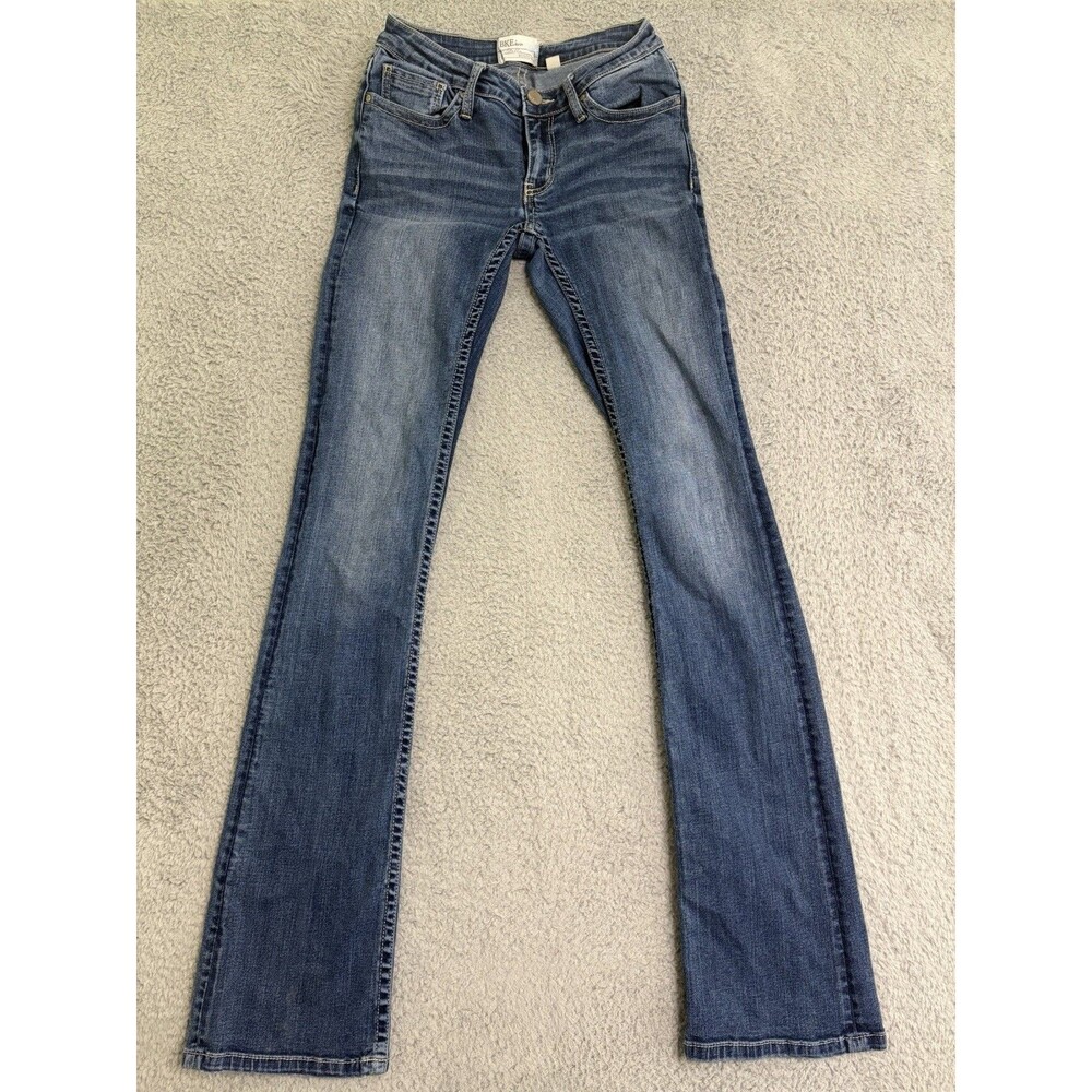Bke Stella Jeans Women’s 25XL Low Rise Boot Cut Dark Wash Western X Long